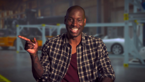 Tyrese Gibson as Roman Pearce in fast and furious